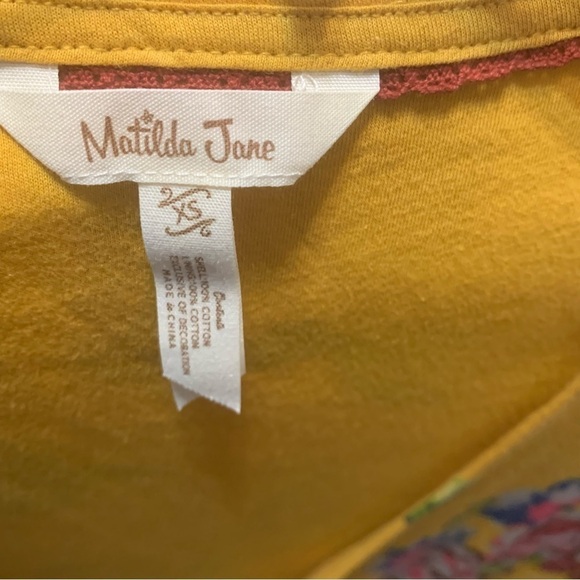 Matilda Jane Yellow Floral Alana Wrap Pockets Short Sleeves Maxi Dress - Picture 3 of 7